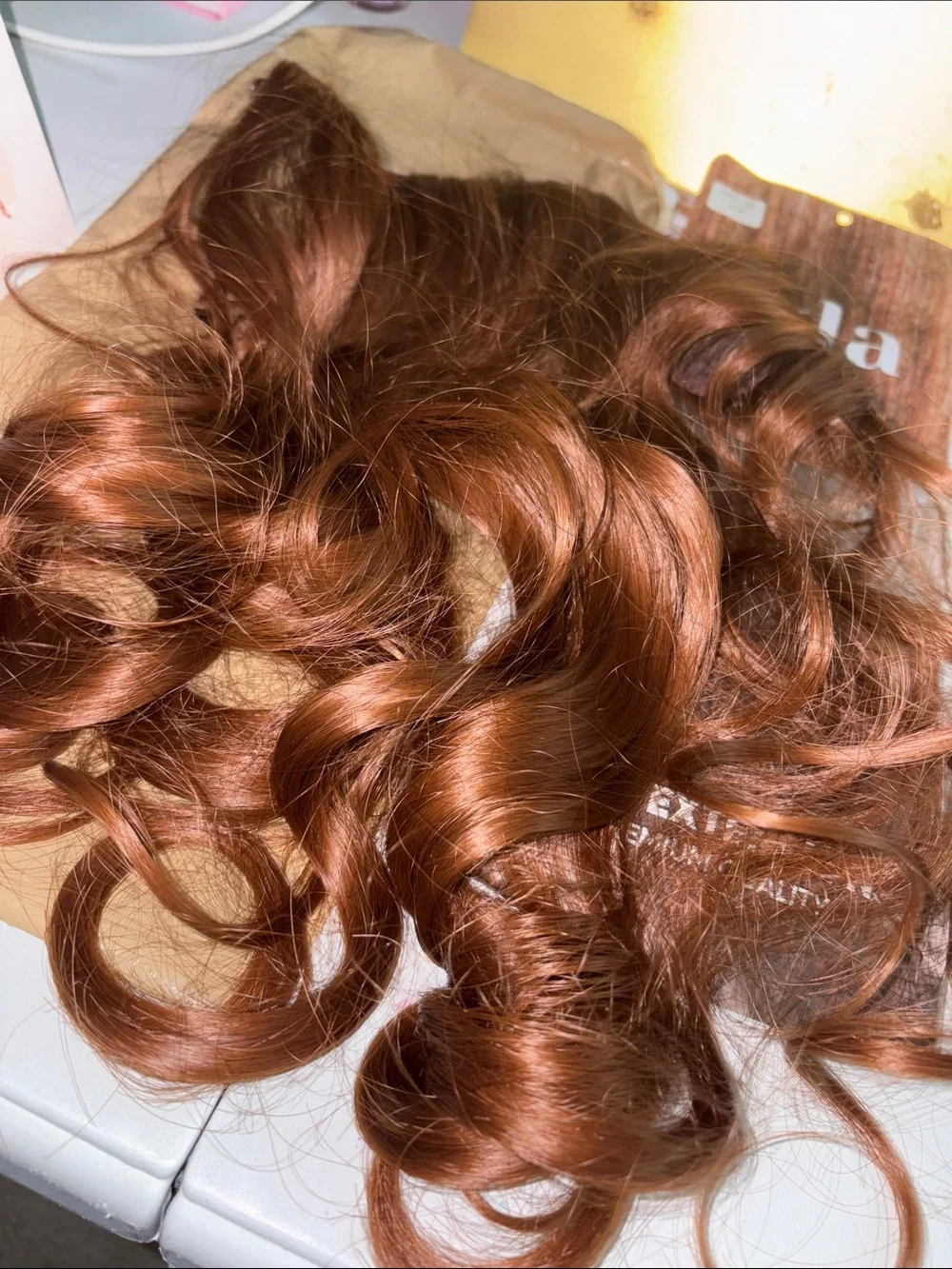 Lula Wavy Curls Clip-In Hair Extensions - Rich Chestnut Brown